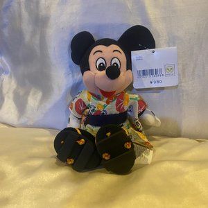 Extremely Rare Disney Bean Plush Exclusive Tokyo Disney Mickey in Kimono - MWT
